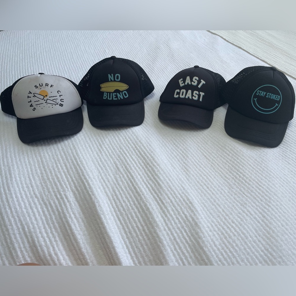 Feather 4 Arrow Trucker Hats (Selling all 4 together)